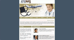 Desktop Screenshot of afrisurg.co.za