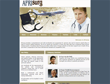 Tablet Screenshot of afrisurg.co.za